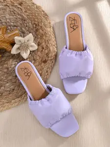 Zebba Women Slip-On Open Toe Flats w