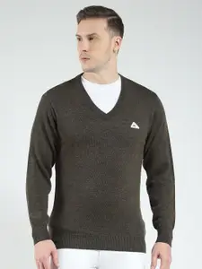 Monte Carlo Men Solid Woollen Pullover