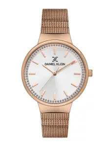 Daniel Klein Fiord Women Textured Dial & Bracelet Style Straps Analogue Watch DK.1.13446-5