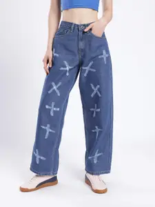 glitchez Women Baggy Distressed Jeans