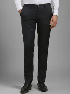 Louis Philippe Men Printed Slim Fit Formal Trousers