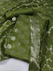 Meena Bazaar Woven Design Unstitched Dress Material