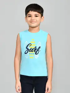 Lux Cozi Boys Typography Printed Pure Cotton T-shirt with Shorts
