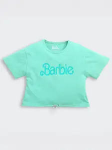 Tiny Girl Typography Printed Cotton Crop Top