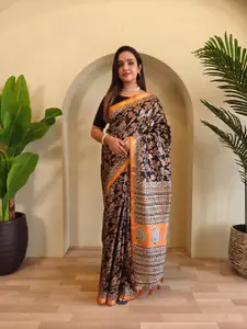 Anouk Ethnic Motifs Zari Saree