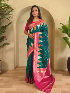 Anouk Woven Design Zari Kanjeevaram Saree