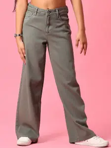 V-Mart Girls Regular Fit Mid-Rise Cotton Jeans