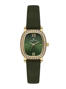 Daniel Klein Women Embellished Dial & Leather Straps Analogue Watch DK.1.13943-4