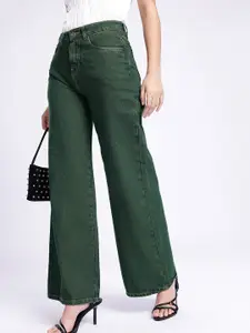 glitchez Women Wide Leg High-Rise Jeans