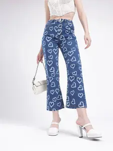 glitchez Women Printed Bootcut Jeans