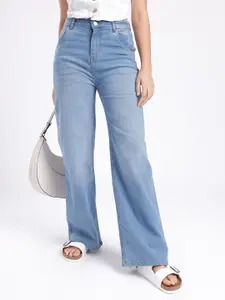 glitchez Women Wide Leg Stretchable Jeans