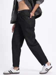 glitchez Women Denim Drift Barrel Fit Jeans