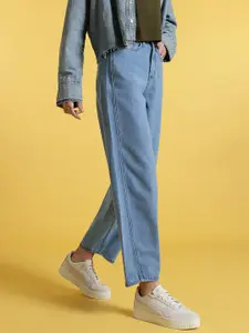 glitchez Women Baggy Barrel Fit Jeans