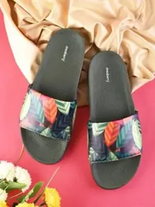 DressBerry Women Printed Slip-On Sliders