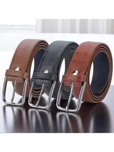Provogue Men Pack of 3 Formal Belt