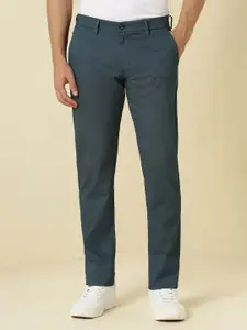 Allen Solly Men Solid Slim Fit Mid-Rise Formal Trousers