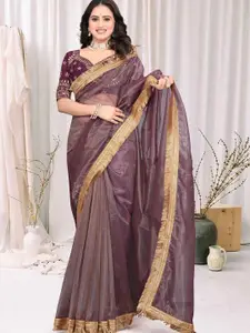 Avirat Designer Studio Women Sequinned Kanjeevaram Saree
