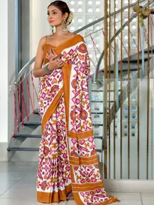 Anouk Pure Cotton Ikat Saree