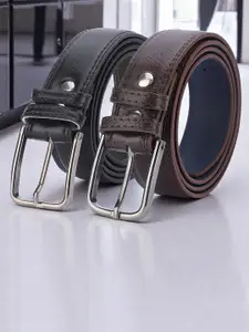 Provogue Men Pack Of 2 Formal Belt