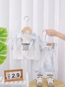 StyleCast x Revolte Boys Striped Shirt With Shorts