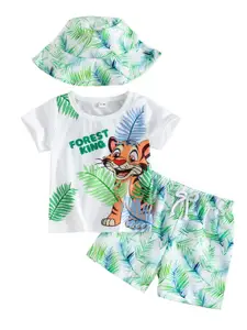 StyleCast x Revolte Boys Printed Round Neck T-shirt With Shorts