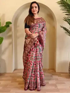 Anouk Women Kalamkari Chanderi Saree