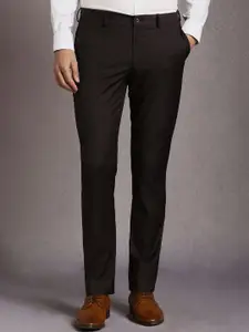 Louis Philippe Men Solid Slim Fit Mid-Rise Formal Trouser