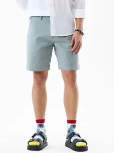 Snitch Men Textured Casual Shorts
