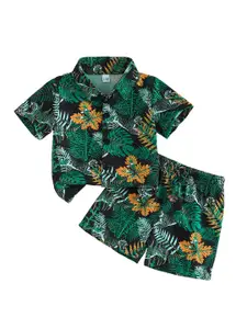 StyleCast x Revolte Boys Printed Shirt With Shorts