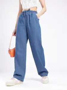 glitchez Women Elasticated Wide Leg Jeans