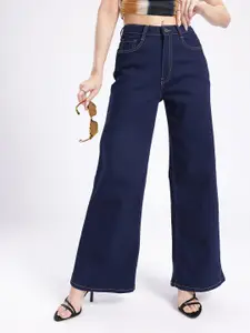 glitchez Women Wide Leg Stretchable Jeans