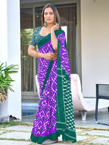 Anouk Pure Cotton Ikat Saree