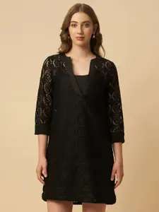 Chemistry Women V-Neck A-Line Dress