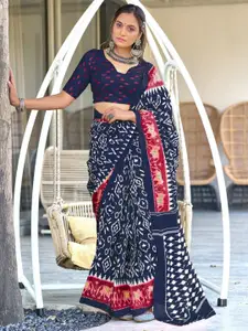 Anouk Pure Cotton Ikat Saree