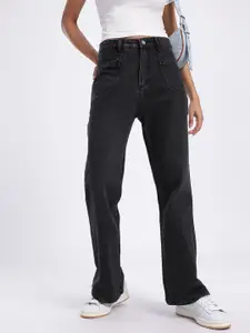 glitchez Women Mid-Rise Light Fade Bootcut Fit Jeans