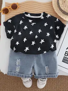 StyleCast x Revolte Boys Star Printed T-shirt With Capris