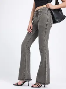 glitchez Women Frayed Bootcut Jeans