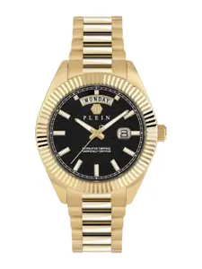 PHILIPP PLEIN Men Brass Dial & Stainless Steel Style Straps Analogue Watch PWPNA0424