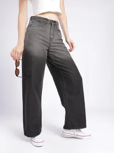 glitchez Women Ombre Baggy Light Fade Jeans