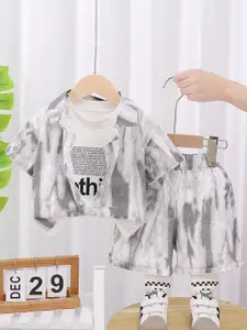 StyleCast x Revolte Boys Printed Shirt With Shorts