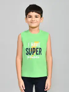 Lux Cozi Boys Typography Printed Round Neck Pure Cotton T-shirt With Shorts