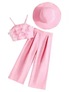 StyleCast x Revolte Girls Square Neck Sleeveless Top With Palazzos