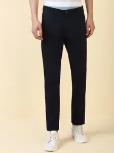 Allen Solly Men Solid Slim Fit Mid-Rise Cotton Trouser