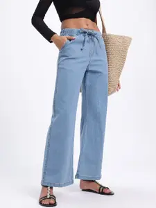 glitchez Women Denim Wide Leg Jeans