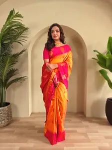 Anouk Woven Design Zari Banarasi Saree
