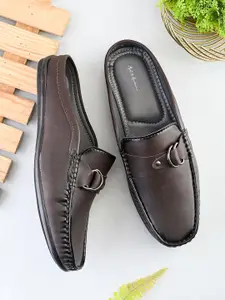 Mast & Harbour Men Solid Regular Mules