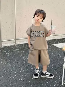 StyleCast x Revolte Boys Printed Pure Cotton T-shirt With Shorts