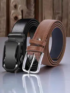 Provogue Men Pack Of 2 Formal Belt