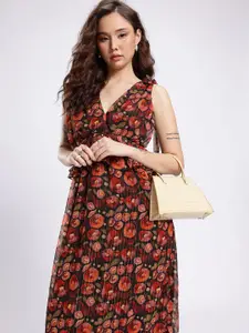 Stylecast X Hersheinbox Floral Printed A-Line Maxi Dress