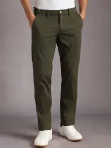 Louis Philippe Sport Men Textured Slim Fit Chinos